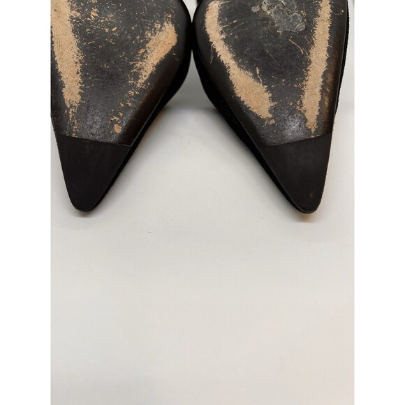 Balenciaga D'Orsay Wedge Heels Black Suede 37 - Picture 10 of 16